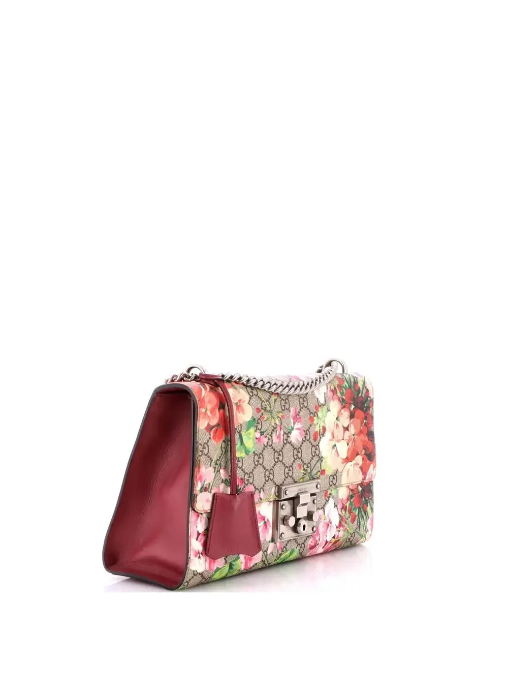 Gucci Padlock Shoulder Bag Blooms Print #340681G12B